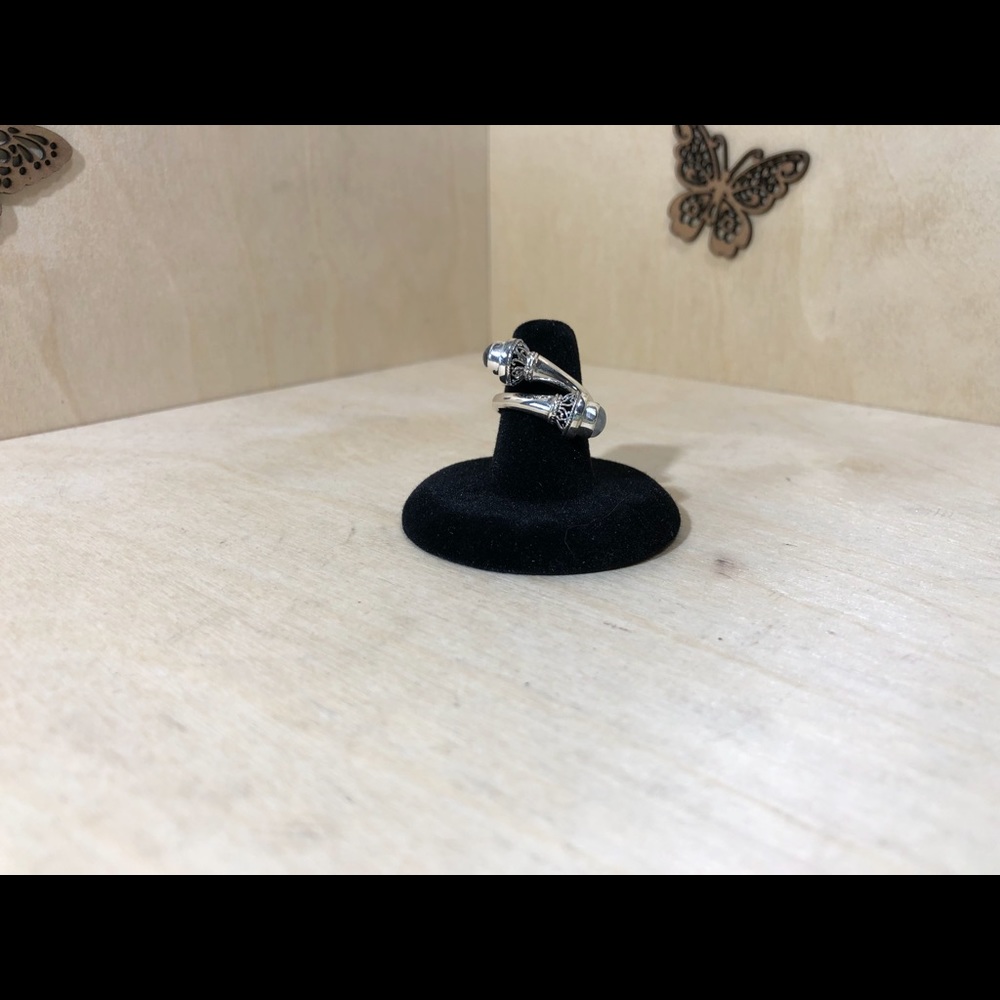 🛍️ Unique Spiral Moonstone Solid Sterling Ring - Picture 2 of 11